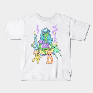 Pastel Goth Demon Girl Kids T-Shirt